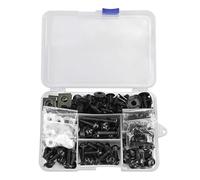 Bodywork Screws Motorcycle Fairing Bolt Kit For Y-AMAHA XTZ1200 For Super Tenere XTZ 125 750 XV 1000 1100 535 700 750 920 Virago Motorcycle Windshield Bolts Screws(Black- Silver)