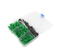 Bodywork Screws Motorcycle Fairing Bolts Kit Bodywork Screws Nut For H-ONDA For Dio Af18 Steed Transalp For Zoomer Dax Accessories(Green)
