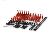 Bodywork Screws Motorcycle Fairing Windshield Bolts Kit For Loncin For Voge 500DS 500DSX 525DS 500 DSX DS X All Years 2024 2023 Body Screws Nuts Accessories(Black- Silver)