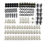 Bodywork Screws Motorcycle Full Fairing Bolts Kit For Kawasaki For Ninja ZX-10R 2004-2005/For Ninja ZX-10R 2006-2007 Complete Fairing Clips Speed Nuts(Silver)