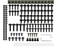 Bodywork Screws Motorcycle Full Fairing Bolts Kit For Kawasaki For Ninja ZX-12R ZX-14 ZX-14R ABS ZX12R ZX14 ZX14R Z H2 SE ZH2 Complete Clips Nuts(Black- Silver)
