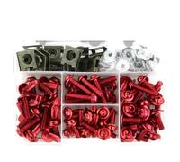 Bodywork Screws Set Screws Motorcycle Fairing Bolt Kit For Y-AMAHA FZ1 FZ6 FZ8 MT-01 MT-125 MT-07 FZ-07/YZF-R1 YZF-R1M YZF-R15 YZF-R25 Motorcycle Modified Parts(Black- Silver)