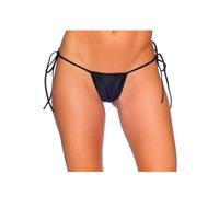 BODYZONE Women's Tie Side T-Back, Black, One Size