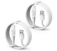 BOEEA 2 PCS Charging Cable Replacement for Krovena Women Electric Shaver, USB Charger Cord for Krovena Razor Trimmer Power Cord, White