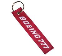 Boeing 777 Jumbo Jet Passenger Model Aircraft Aerospace Aviation Design Manufacturer Air Airplane Airline Flight Keychain Key Tag Chain Fob Ring, Mixed, 5.1 x 1.2 inches