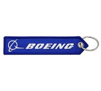 Boeing Aerospace Aviation Aircraft Design Manufacturer Air Airplane Defense Model Airline Flight Keychain Key Tag Chain Fob Ring, Mixed, 5.1 x 1.2 inches