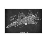 BOEING F15 SE Fighter Poster Canvas Poster Wall Art Decor Print Picture Paintings for Living Room Bedroom Decoration Unframe: 12x18inch(30x45cm)