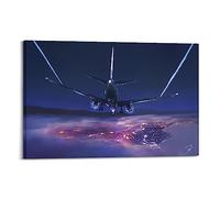 Boeing Next Generation Planes Minimalism 4k Poster Print Abstract Farmhouse Gallery Aesthetic Room Decor for Bedroom Bathroom Frame-style 16x24inch(40x60cm)