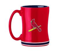 Boelter Brands MLB St. Louis Cardinals Coffee Mug14oz Sculpted Relief, Team Color, 14 Ounce