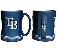 Boelter Brands MLB Tampa Bay Devil Rays 14-Ounce Sculpted Relief Mug