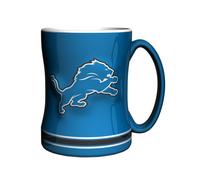 Boelter Brands NFL Detroit Lions Sculpted Relief Mug, 14-Ounce, Honolulu Blue
