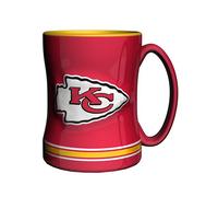 Boelter Brands NFL Kansas City Chiefs Sculpted Relief Mug, 14-Ounce, Red