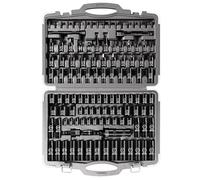 Boen 119 Piece Impact Socket Set, 1/2" & 3/8" Drive Socket Set Deep/Shallow SAE/Metric, Cr-MO & S2, 6 Point, Impact Bit, Allen Sockets Included