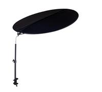 BOENBRO Office Cubicle and Desk Shade - Foldable 36" Circular Shading, Fully Black, Light-proof Desk Canopy