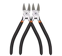 BOENFU Wire Cutters 2 Pack Flush Cutters 6 Inch Precision Side Cutter Ultra Sharp Small Wire Cutters Clippers for Crafting, Floral, Artificial Flowers, Chicken Wire, Electrical