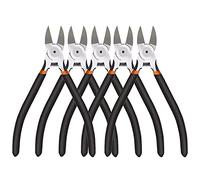 BOENFU Wire Cutters 5 Pack Flush Cutters 6 Inch Precision Side Cutter Ultra Sharp Small Wire Cutters Clippers for Crafting, Floral, Artificial Flowers, Chicken Wire, Electrical