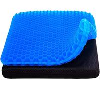Boenkush New Gel Seat Cushion, Honeycomb Design Double Thick Gel Cushion with Relieving Back coccyx Pain Pressure, for Car Office Home Wheelchair&Chair