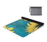 BOENLE Dream Sunflower Yoga Mat for Home Workout Fitness Mat for Women Non Slip Exercise Mats with Storage Bag