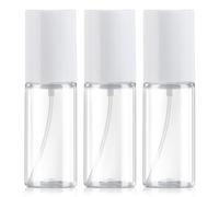 Boenoea Small Spray Bottle 1.7oz/50ml Travel Spray Bottles Plastic Portable Refillable Empty Bottles for Outgoing - Leak Proof - 3 Pack Clear