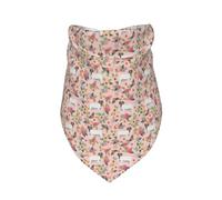 Boer Goat Pink Florals,Bib Scarf Triangle Hood Adjustable Pet Scarf Washable Hood Suitable for Small, Medium and Large Dogs and Cats