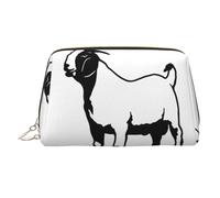 Boer Goat Printed Hand-held Zipper Cosmetic Bag Large Travel Toiletry Bag Suitable for Home and Travel