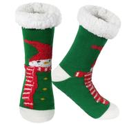 BOER Slipper Socks - Winter Ladies Non Slip Soft Cozy Slipper Socks Fleece Lined Fluffy and Furry Knitted Warm Home Socks