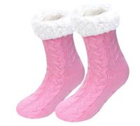 BOER Slipper Socks - Winter Ladies Non Slip Soft Cozy Slipper Socks Fleece Lined Fluffy Socks Knitted Warm Home Socks