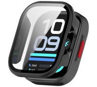 BoerHang Case Compatible with Huawei Watch D3 | Hard PC Anti-Collision Case+ Tempered Glass Protective Film.(Black)