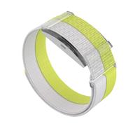 BoerHang Strap Compatible with COROS Heart Rate Monitor, Woven Nylon Strap+Metal Case, [Unisex] Sports Interchangeable Stra.Yarn Yellow