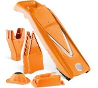 Börner by Reston Lloyd Mandoline Slicer V5 (Professional Set) • V-Slicer with 10 Cutting Styles & Safety Food Holder • Adjustable Kitchen Slicer for Vegetables & Fruits • Color: Orange