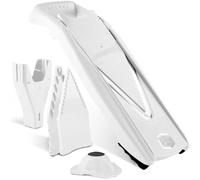 Börner by Reston Lloyd Mandoline Slicer V5 (Starter Set) • V-Slicer with Multiple Size Options & Safety Food Holder • Adjustable Kitchen Slicer for Vegetables & Fruits • Color: White