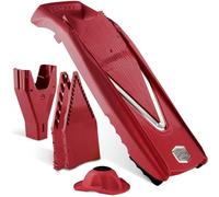 Börner by Reston Lloyd Mandoline Slicer V5 (Starter Set) • V-Slicer with Multiple Size Options & Safety Food Holder • Adjustable Kitchen Slicer for Vegetables & Fruits • Color: Red