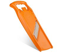 Börner by Reston Lloyd Wave-Waffle Power Line • Crinkle Cut/Spirelli Vegetable Slicer • Slicer for Wave Waffle Cut Style • Multiple Thickness Options • Made in Germany, Orange