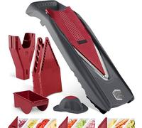 Börner Mandoline Slicer Vital (Starter Set) • Vegetable Slicer with Stainless Steel V-Blade • 10 Cutting Styles for Slices, Strips & Dices • Various Thickness Settings & Dressing Function