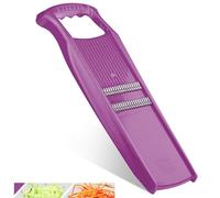 Börner Roko Powerline Vegetable Slicer • Julienne Cutter for Fruit and Vegetables • Julienne Slicer for Fine Strips • Fine Vegetable Grater • Kitchen Slicer (Purple)