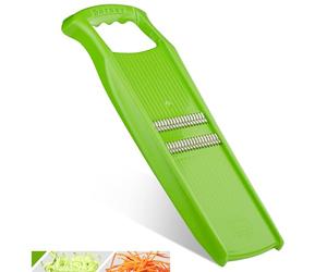 Börner Roko Powerline Vegetable Slicer • Julienne Cutter for Fruit and Vegetables • Julienne Slicer for Fine Strips • Fine Vegetable Grater • Kitchen Slicer (Green)