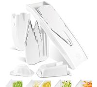 Börner V1 ClassicLine Profi Professional Slicer for Vegetables & Fruit Slicers with Safety Pusher White