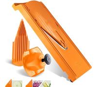 Börner V3-Hobel Basis Set - Professional Fine Slicer and Fruit Slicer + Safety Pusher - Orange