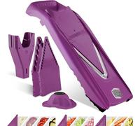 Börner V5 Powerline Vegetable Slicer Starter Set (6 pcs.) • Vegetable Slicer (V-Planer) for Fruit & Vegetables + Fruit Holder + Shelves with Box • 4 Cutting Thickness • Kitchen Planer Set