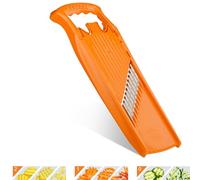 Börner Wave-Waffle Powerline Crinkle Cut Vegetable Slicer (Orange) • Slicer for Wave & Waffle Cut • Wavy Vegetable Cutter • Slicer for Lattice Potatoes & Chips • Wavy Potato Slicer