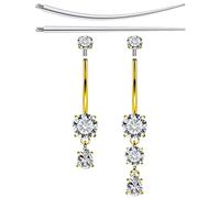 Boernfnso Internally Threaded Belly Button Rings Surgical Stee, Extra-Long & Short Simple Belly Rings, 14G Belly Piercing Jewelry,Navel Piercing Jewelry for Women Men 10mm 12mm 14mm 16mm, metal