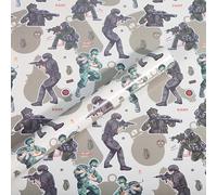 Boerni Military Camouflage Army Themed Wrapping Paper,4 Sheets Armed Soldiers Grenade Design Gift Packing Paper Folded Flat for Military enthusiasts, Veterans, Soldiers,19.7 x 27.6 Inch