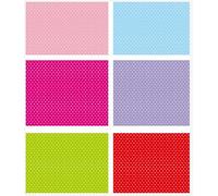 Boerni Polka Dot Wrapping Paper - 6 Colors Circle Dot White Spot Print Christmas and All Holidays Folded Flat Gift Wrap Papers - for Women Men Kids Birthday Wedding Baby Shower Holiday Congrats Party