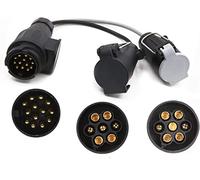 Boerni Towing Electrics Adaptor 13 Pin to 12N+12S 7 Pin,Caravan Converter 13 Pin Plug Socket Caravan Trailer Conversion Adapter Lead