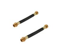 Boersite 2 PCS 0.8ft Garden Hose Extension Flexible Hose Adapter Short Connector Hose with Integrated Spiral Tube for Hose Reel/RV/Dehumidifier (2)