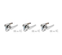 Boerunid 3X RV Toilet Door Lock Bathroom Door Lock Caravan Boat Latch Handle Lock RV Accessories