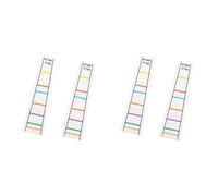 Boerunid 4/4 Violin Fretboard Sticker Fingerboard Marker Fiddle Learn Note Chart Tape 4Pcs