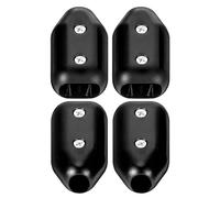 Boerunid 4 Pcs 5/8 Inch Rope Clamps Large Reusable Rope Clamp Black Plastic Rope Connector Clamp Suitable for 11-12 mm Nylon Rope