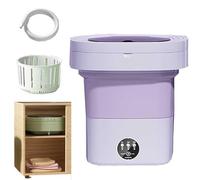 BOERYOU Portable Washing Machine, Mini Washing Machine Foldable, 15l Large Capacity Small Washing Machine For Apartments, Dormitories, Camping, Rv Travel(Purple)