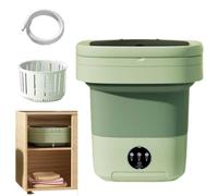 BOERYOU Portable Washing Machine, Mini Washing Machine Foldable, 15l Large Capacity Small Washing Machine For Apartments, Dormitories, Camping, Rv Travel(Green)